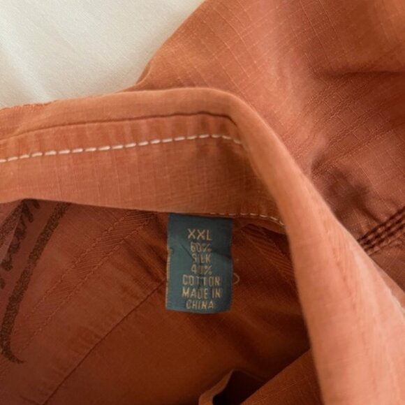 Tommy Bahama  Hawaiian Design Mens Short Sleeve Shirt  XXL :Silk-Cotton: Vintage - Picture 3 of 9